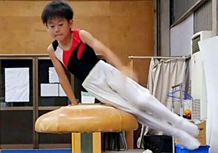 器械体操コースの様子