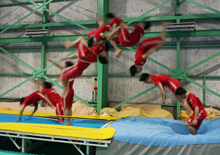 タンブリングコースの様子